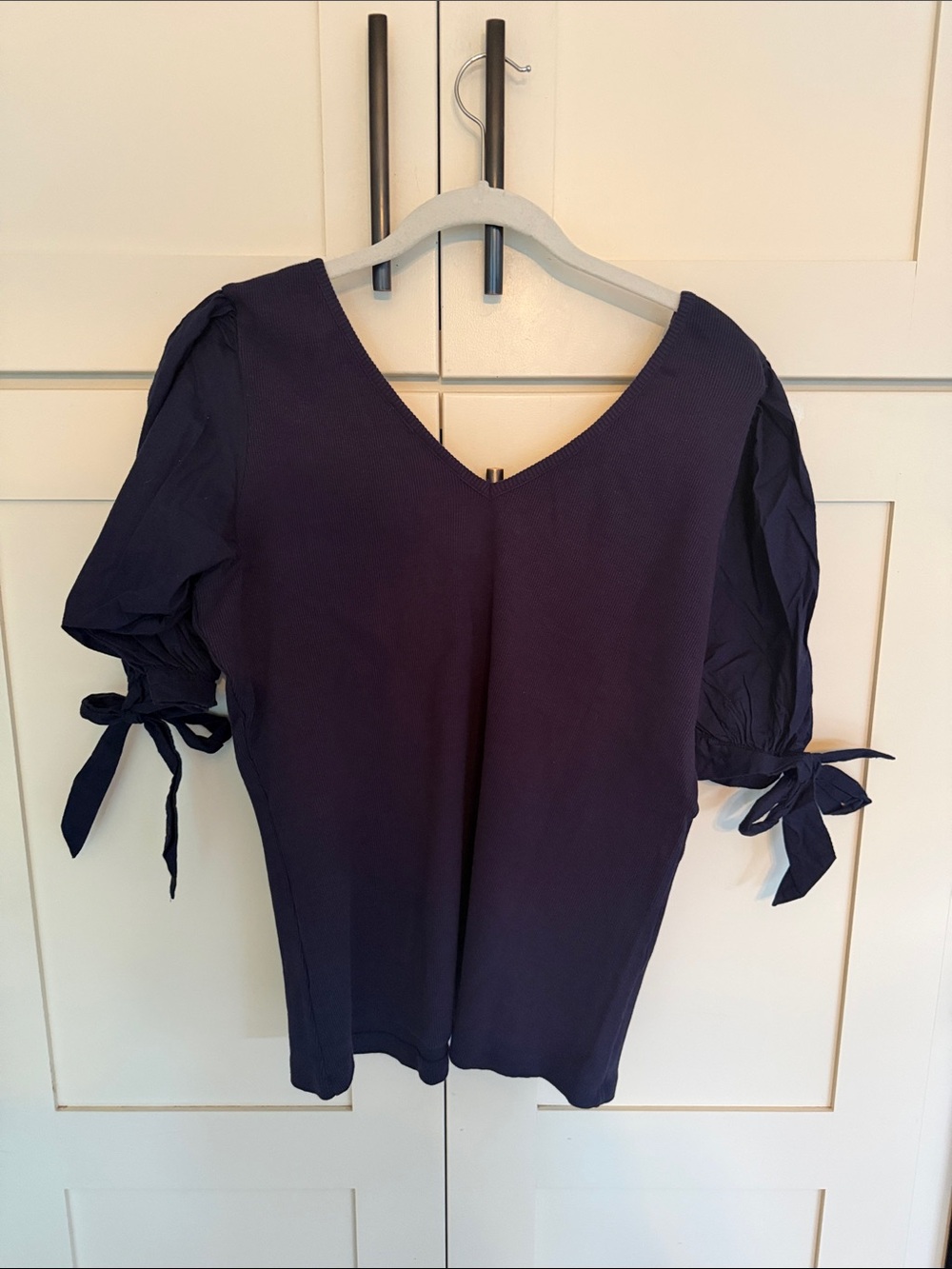 Anthropologie/Maeve Puff Sleeve Top with Adjustable Tie Cuffs - Picture 10 of 12